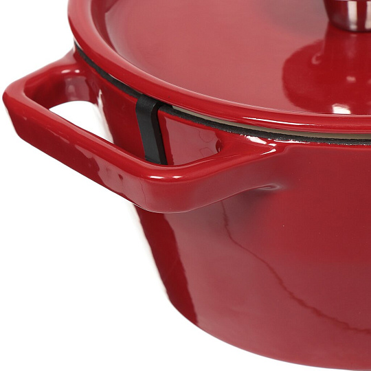 Кастрюля чугунная эмалированная Pyrex SC5AC20/5141, 2.2 л, красная