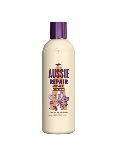 Шампунь Aussie, Repair Miracle, для поврежденных волос, 300 мл