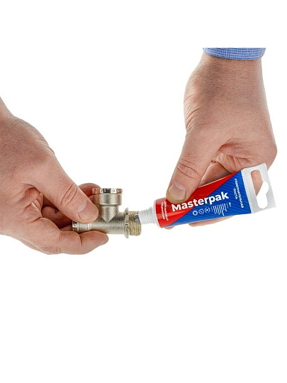 Набор уплотнительный 25 г, паста+лен, вода, пар, Masterpak, МР, туба, ИС.131741