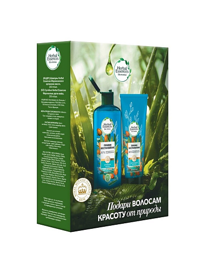 Набор подарочный для женщин, Herbal Essences, Глубокое восстановление, шампунь 250 мл+бальзам 180 мл