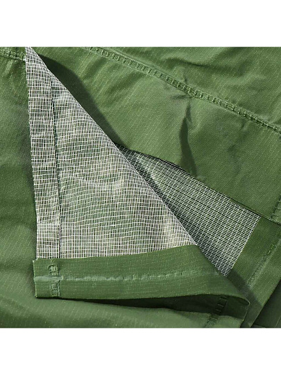 Дождевик плащ 72х120 см, с капюшоном, кнопки, ПВХ, XXXL, UNI