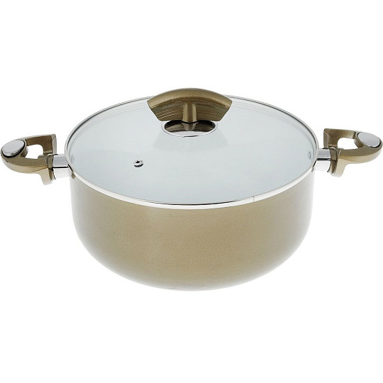 Набор посуды нержавеющая сталь, антипригарное покрытие, 4 предмета, кастрюли 3.8,5.3 л, индукция, Bohmann, 6002BHWCR