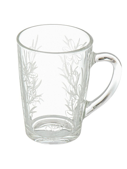 Кружка стекло, 300 мл, Подснежник, Glasstar, G1334