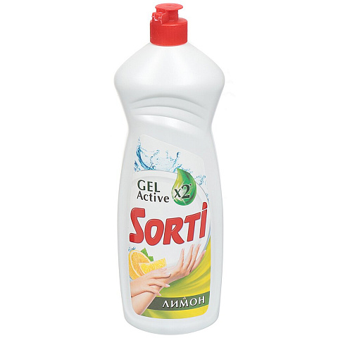 Средство для мытья посуды Sorti, Лимон, 900 мл
