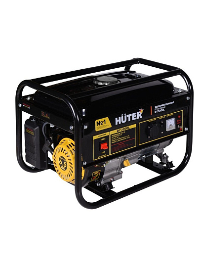 Генератор бензиновый, Huter, DY3000L, 2.7 кВт, четырехтактный, 7 л.с., 16 А, выход 12 В, 64/1/4