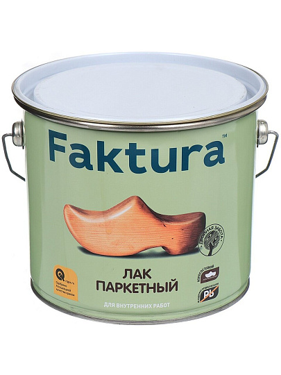 Лак Faktura, паркетный, полуматовый, алкидно-уретановый, для внутренних работ, 2.7 л