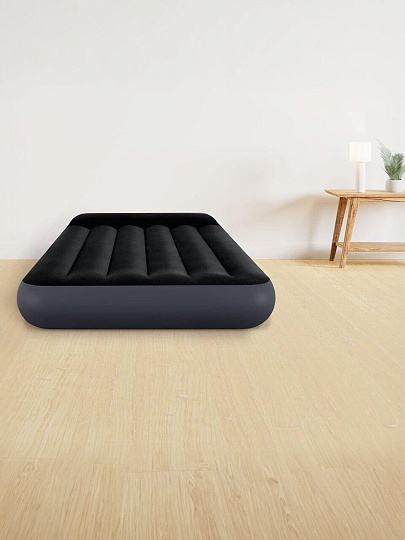 Матрас надувной Intex, 191х99х25 см, 64146ND, насос встроенный, электрический, флокированный, 136 кг
