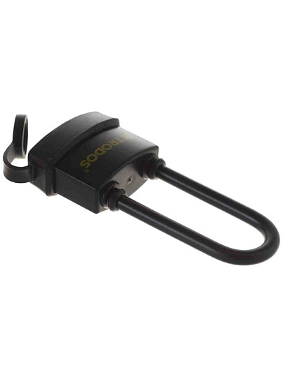 Замок навесной Trodos, BC-IG1-45L, 210 214, блистер, дисковый, черный, всепогодный, 3 ключа