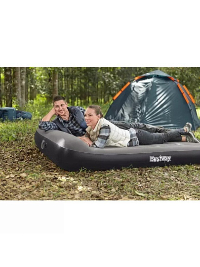 Матрас надувной Bestway, 203х152х30 см, 671BS, насос встроенный, электрический, флокированный, 300 кг
