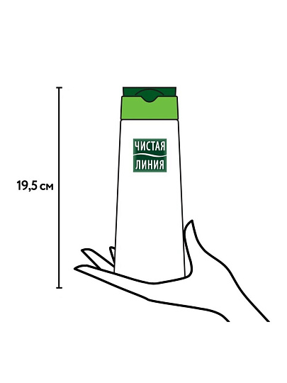 Гель для душа Чистая линия, Пробуждающий, 250 мл