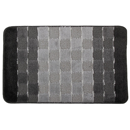Коврик для ванной антискользящий, 0.5х0.8 м, полипропилен, 11 мм, серый, Banyolin, Silver, BAN.SIL.1.50/80-GY