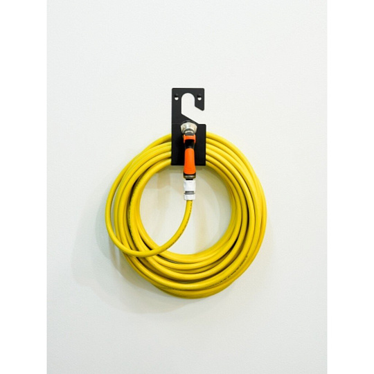 Держатель для садового шланга, настенный, черный, ElectricLight, КБ-103