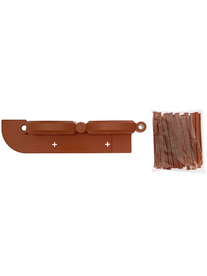 Декоративное ограждение пластмасса, Мастер сад, Бордюр Волна, 9х320 см, терракотовое