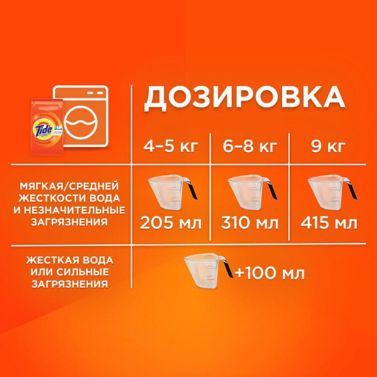Стиральный порошок Tide, 0.45 кг, автомат, для цветного белья, Color