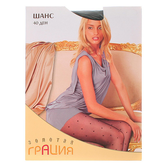 Колготки Грация, Фан Шанс, 40 DEN, р. 3, черные