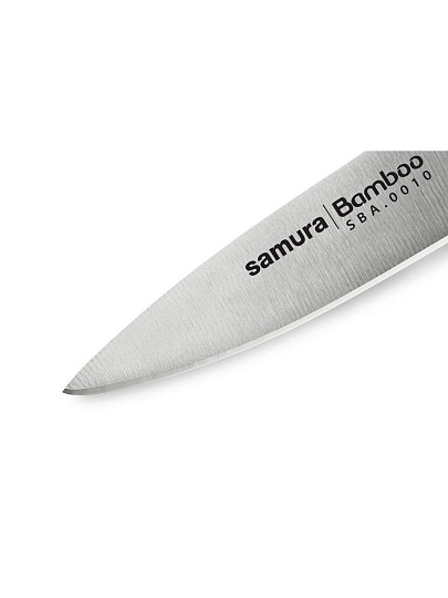 Нож кухонный Samura, Bamboo, для овощей, нержавеющая сталь, 8 см, рукоятка сталь, SBA-0010/K