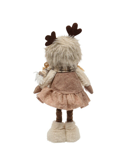 Фигурка декоративная текстиль, Девочка, 46 см, коричневая, Y4-9440