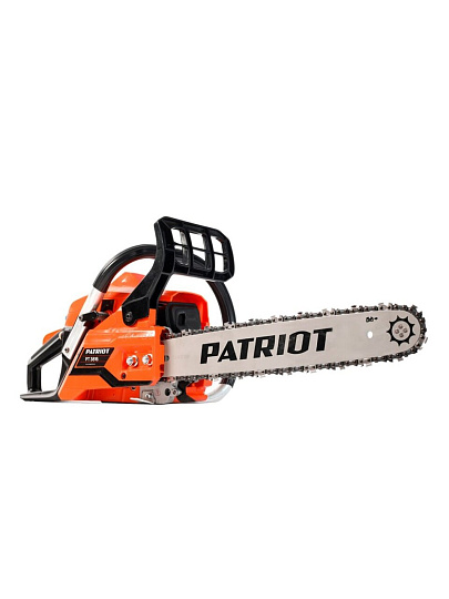 Пила цепная бензиновая, Patriot, 2 л.с., 1500 Вт, длина шины 40 см, шаг цепи 3/8 дюйм, 57 звеньев, PT3816