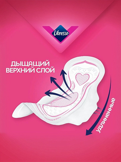 Прокладки женские Libresse, Ultra Super, дневные, 8 шт, мягкая поверхность, 861899