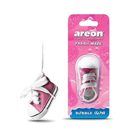 Ароматизатор в машину подвесной, бочонок, Areon, FRESH WAVE, Бабл Гам,704-KED-902