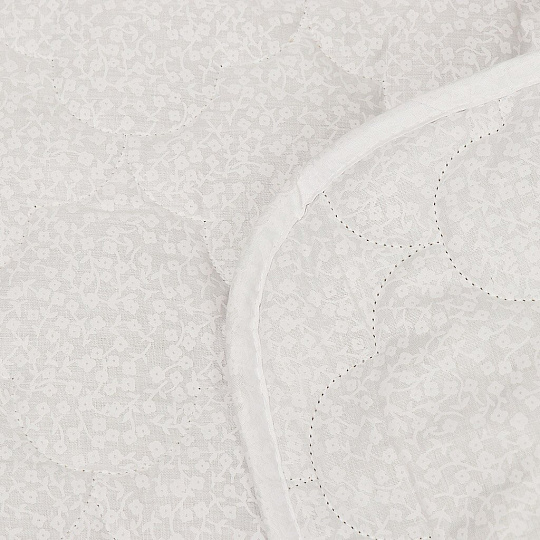 Одеяло 1.5-спальное, 140х205 см, Лен 50%+50% полиэстер, 250 г/м2, всесезонное, чехол 100% хлопок, кант, IVVA