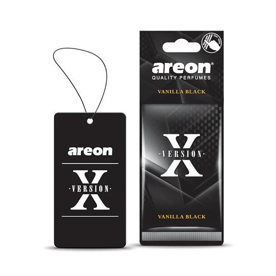 Ароматизатор в машину подвесной, сухой, Areon, X-Version Ванила Блэк, 704-AXV-019