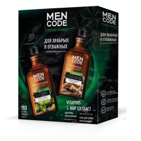 Набор подарочный для мужчин, Men Code, гель для душа Sport Impulse 300 мл + шампунь для волос Anti - Dandruff 300 мл