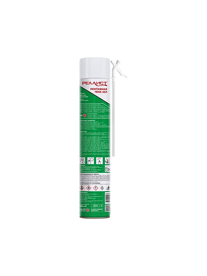 Пена монтажная Realist, Green, бытовая, 45 л, всесезонная