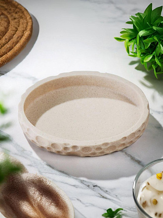 Мыльница настольная, Пузырьки, полистоун, 14.1x10.2x2.5 см, BRE0172CA-SD