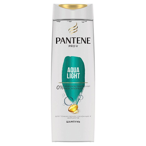 Шампунь Pantene Pro-V, Aqua Light, для всех типов волос, 400 мл