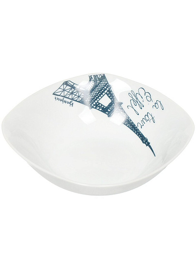 Салатник керамика, квадратный, 18х5.5 см, 0.56 л, Париж, Daniks, 17-083