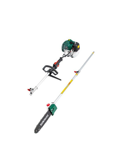 Садовый многофункциональный инструмент бензиновый, Favourite, BT 56KIT, 133305633, 3.3 л.с., 56 куб.см, D-ручка, леска/диск, разборный вал