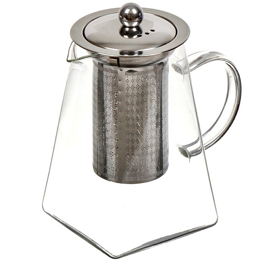 Чайник заварочный стекло, 0.75 л, с ситечком, Daniks