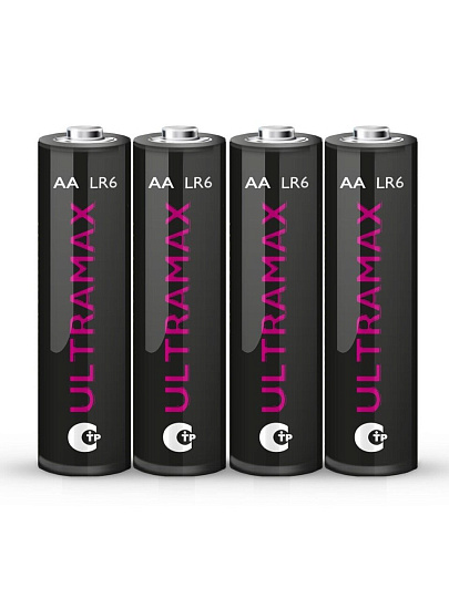 Батарейка ФАZА, АА (LR6, 15A), Ultra Max, щелочная, 1.5 В, блистер, 4 шт, 5043022