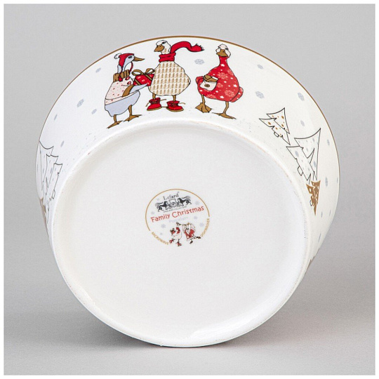 Салатник фарфор, круглый, 14.5х6 см, 0.65 л, подарочная упаковка, Family Christmas, Lefard, 425-185