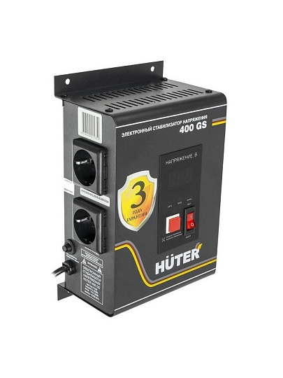 Стабилизатор напряжения Huter, 400GS, 0.35 кВт, 110-260 В, 63/6/12