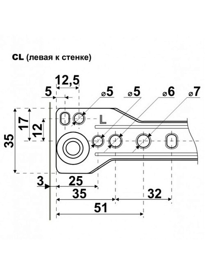 Направляющая роликовая 350х0.8 мм, 2 шт, белая, StahlBuro, 15 919