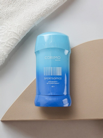 Дезодорант Corimo, Sport & Office, для мужчин, гелевый, стик, 60 г