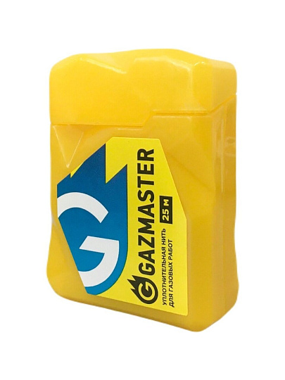 Нить сантехническая для газа, 25 м, Gazmaster, блистер, 61160