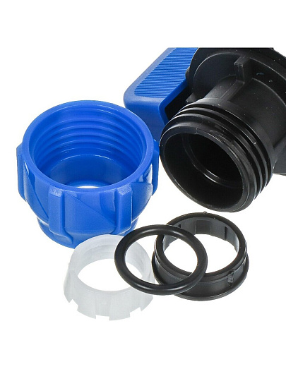 ПНД кран d25х3/4", внутренняя резьба, шаровой, цанга, Valfex