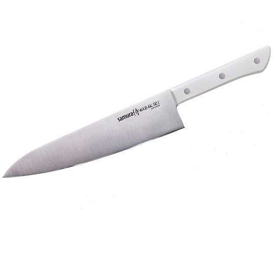 Нож кухонный Samura, Harakiri, шеф-нож, нержавеющая сталь, 20.8 см, рукоятка ABS пластик, SHR-0085W/K