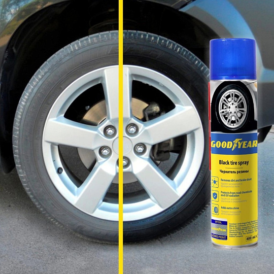 Чернитель резины Goodyear, аэрозольные, 400 мл, GY000700