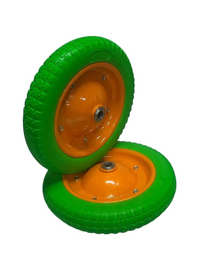 Колесо для тачки полиуретан PU, МП, 3.00-8, втулка D20 мм, Mawipro