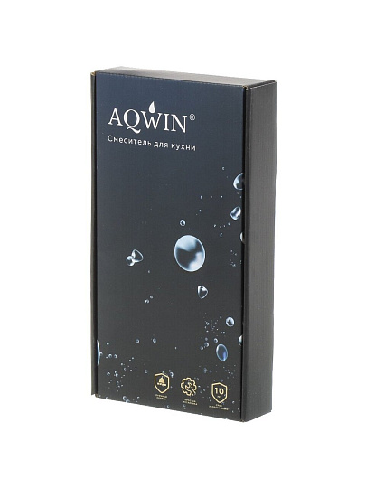 Смеситель для кухни, Aqwin, с картриджем, черный, A59270-6