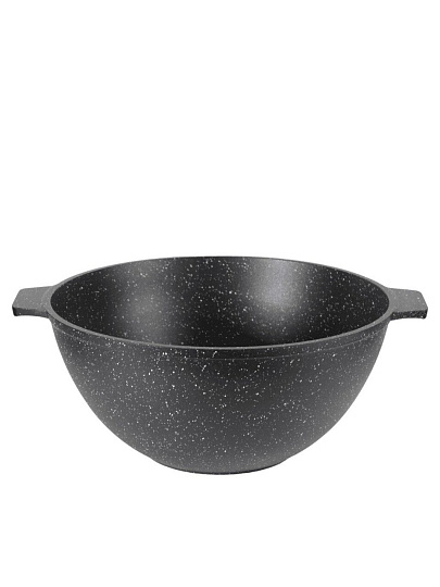 Казан алюминий, антипригарное покрытие, 6 л, Granit Perfection black, с крышкой, Алтей, 04-0650-310