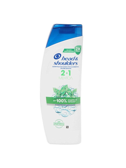 Шампунь бальзам-ополаскиватель Head & Shoulders, Ментол, против перхоти, 360 мл
