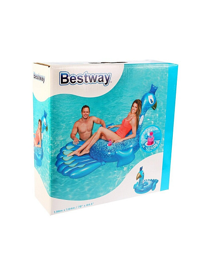 Плот надувной 198х164 см, Bestway, Павлин большой, 41101, 1-мест