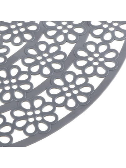 Коврик в раковину противоскользящий 2 дизайна, ПВХ, 29 см, в ассортименте, Vetta, Путинка, 411-010