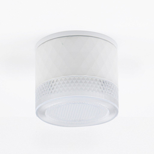 Светильник накладной General Lighting Systems, Кристалл, 50 Вт, GX53, на 1 лампочку, IP65, 9х7 см, Спот, белый, 661954