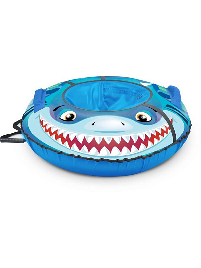 Санки-ватрушка Nika, Акула, 70 см, 70 кг, с буксировочным тросом, с ручками, ТБ3К-70/А2